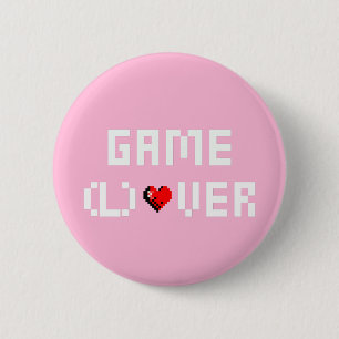 Game (L)Over 2 Inch Round Button