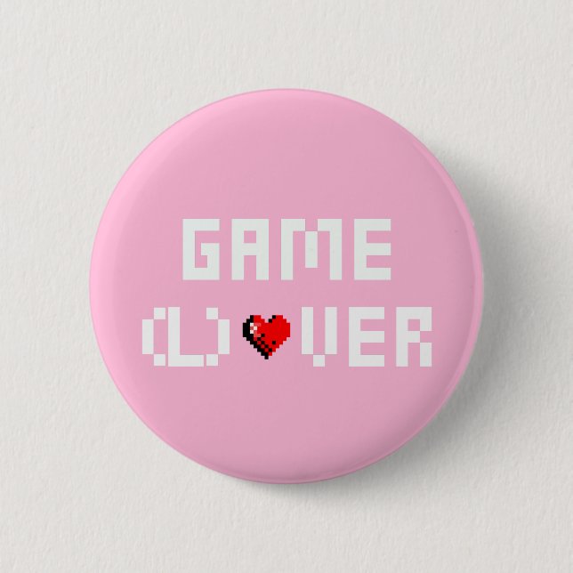 Game (L)Over 2 Inch Round Button (Front)