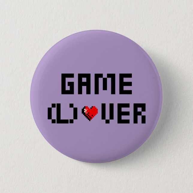 Game (L)Over 2 Inch Round Button (Front)