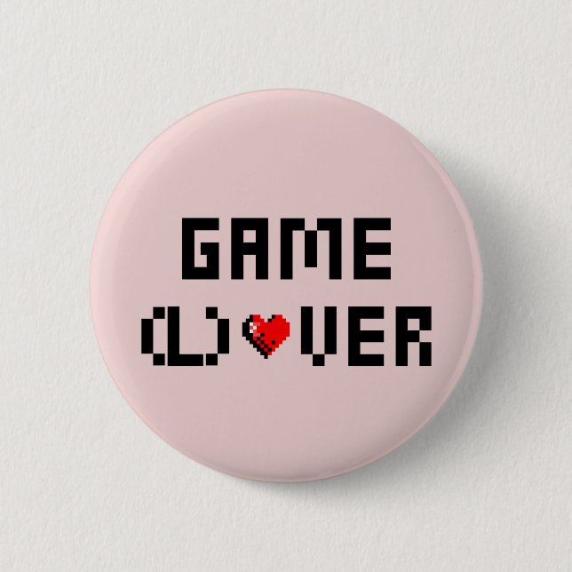 Game (L)Over 2 Inch Round Button (Front)