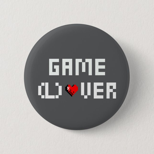 Game (L)Over 2 Inch Round Button (Front)