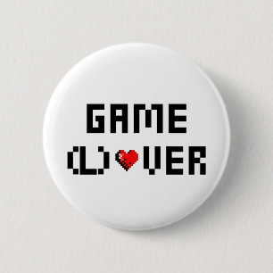 Game (L)Over 2 Inch Round Button