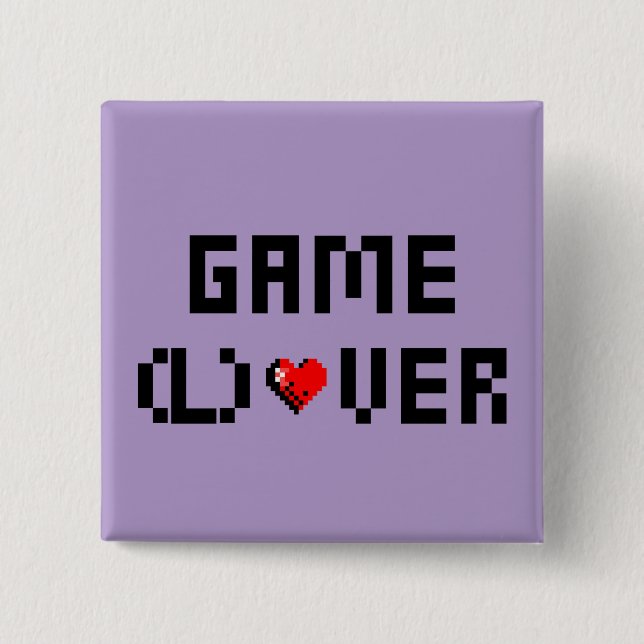 Game (L)Over 2 Inch Square Button (Front)