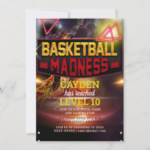  Game Level up Gamer Birthday Invite