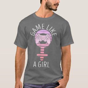 Game Like a Girl Kawaii Pastel Gamer Girl Gaming T-Shirt
