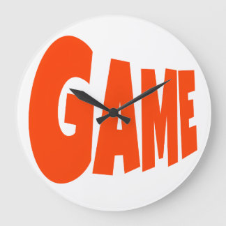 GAME LOGO RED FONTS LARGE CLOCK