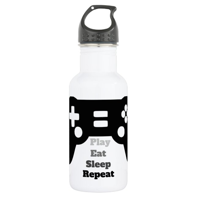Game lover water bottle . (Front)