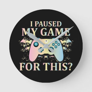 Game Lovers Round Clock