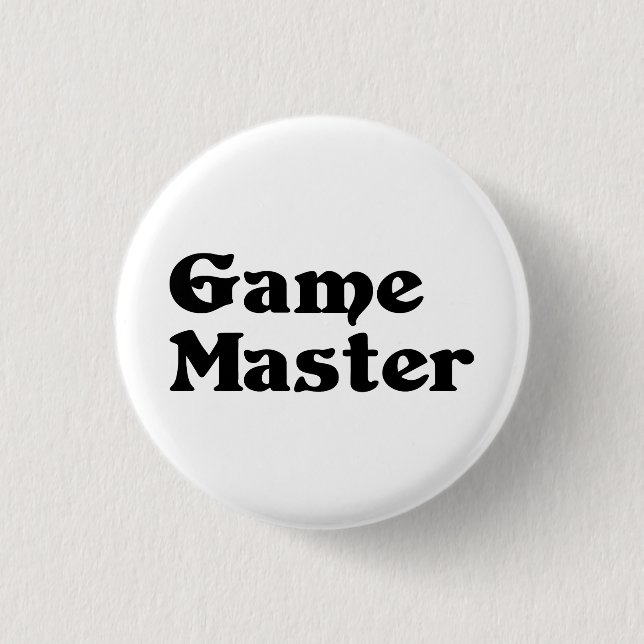 Game Master 1 Inch Round Button (Front)