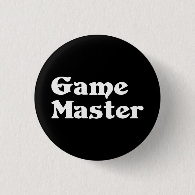Game Master 1 Inch Round Button (Front)