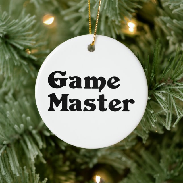 Game Master Ceramic Ornament (Tree)