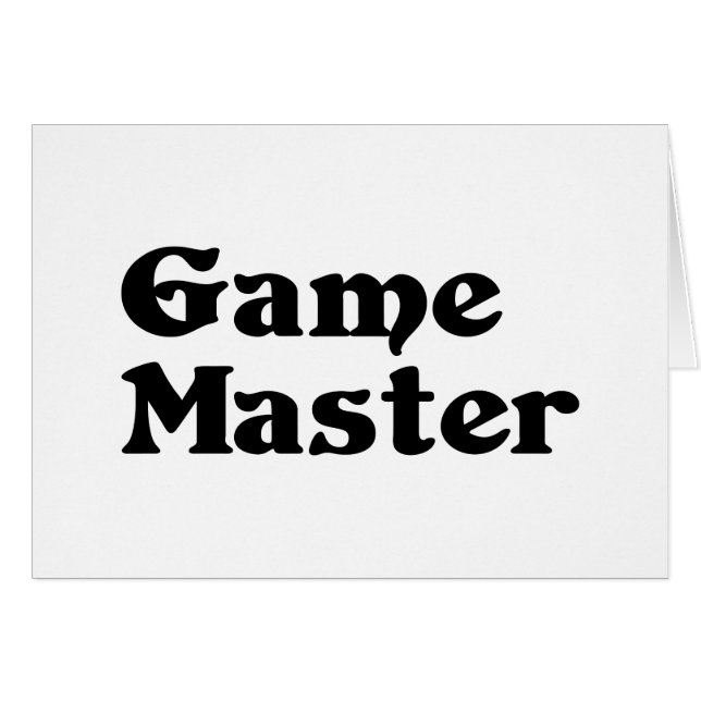 Game Master Greeting Cards (Front Horizontal)