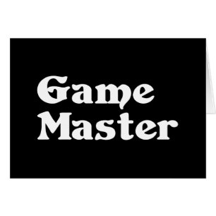 Game Master Greeting Cards