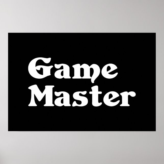 Game Master Poster (Front)