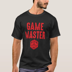 Game Master Tabletop Rpg D20 Boardgame Gamer T-Shirt