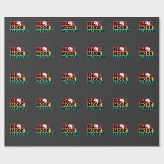 Game Mode Activated Gamer Controller Art Wrapping Paper