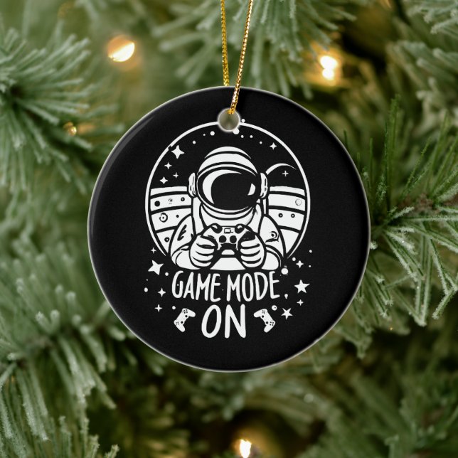 Game mode astronaut ceramic ornament (Tree)