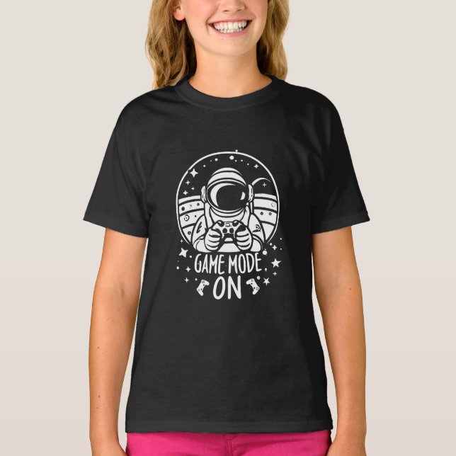 Game mode astronaut T-Shirt (Front)