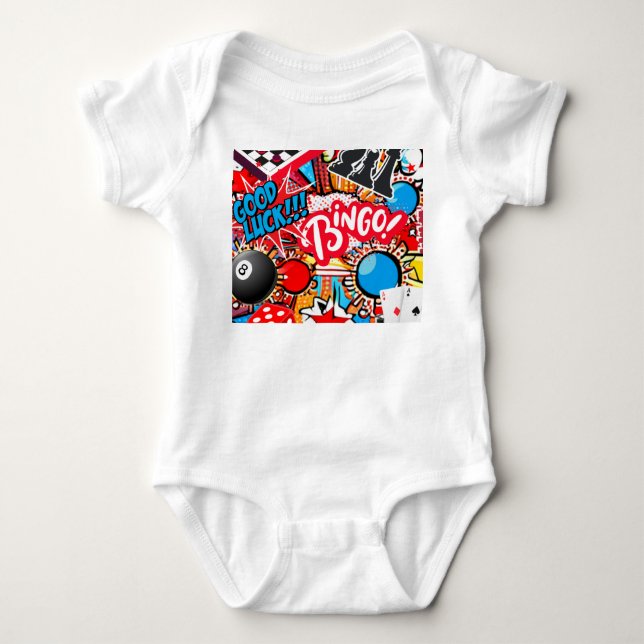 Game Night Baby Bodysuit (Front)