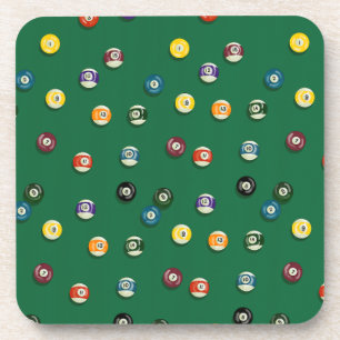 Game Night Billiards Pool Table Pool Shark Coaster