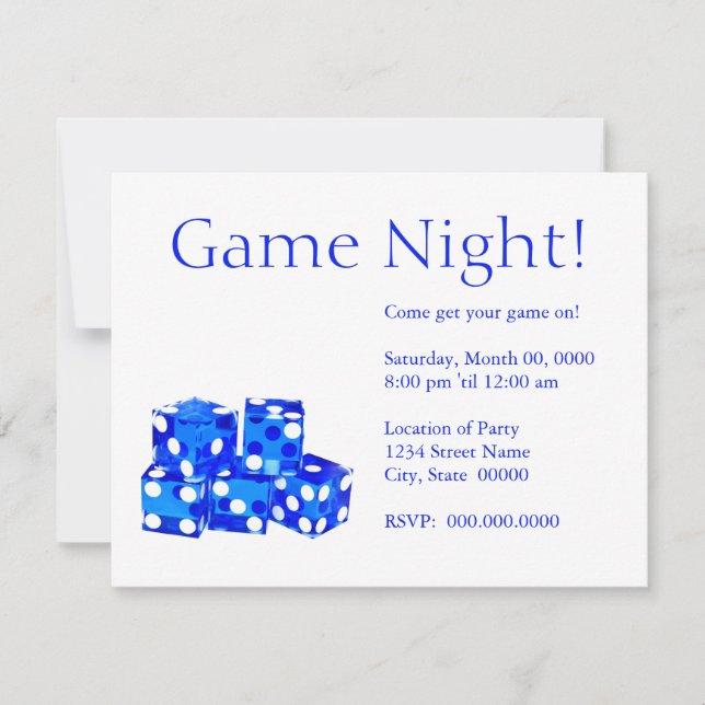Game Night Invitations (Front)