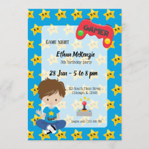 Game night party invitation