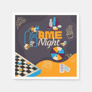 Game Night Themed Party Decorations Napkin