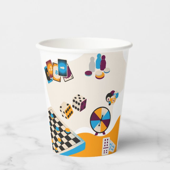 Game Night Themed Party Decorations Paper Cups (Front)
