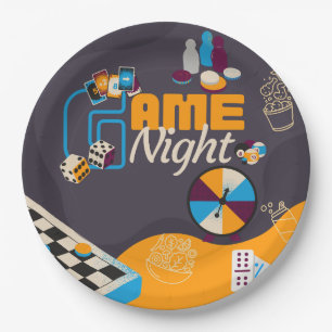 Game Night Themed Party Decorations Paper Plate