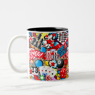 Game Night Two-Tone Coffee Mug