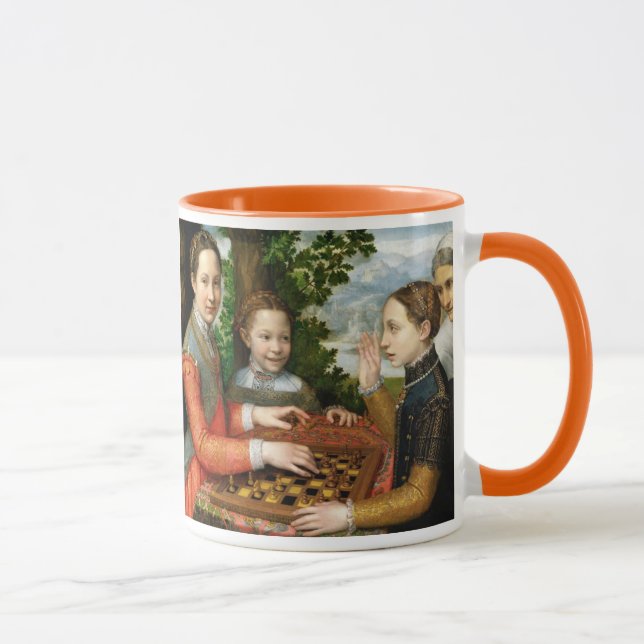 Game of Chess by Sofonisba Anguissola - Circa 1555 Mug (Right)