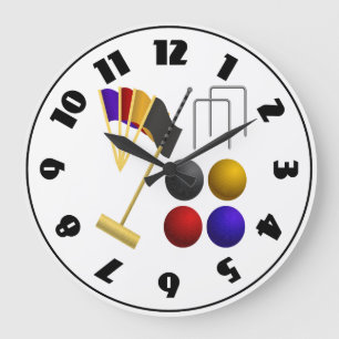 Game Of Croquet Clock