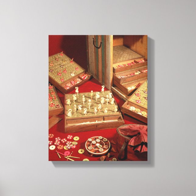 Game of Dauphin lotto invented by Louis XIV Canvas Print (Front)