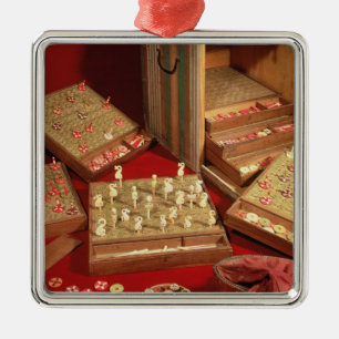 Game of Dauphin lotto invented by Louis XIV Metal Ornament