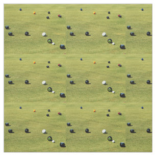Game Of Lawn Bowls, Fabric