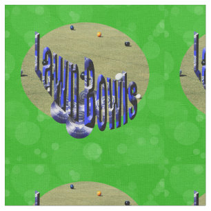 Game Of Lawn Bowls With Logo, Fabric