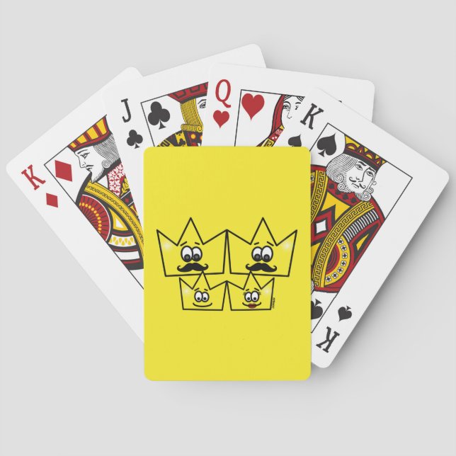 Game of Letters I baralho - Gay Family Men Playing Cards (Back)