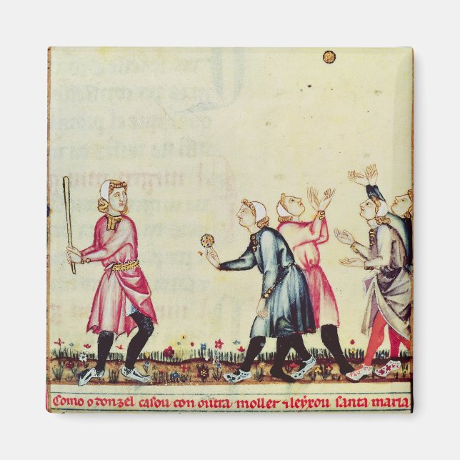 Game of pelota in the open air magnet (Front)