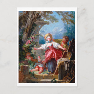 Game of Tag, Fragonard Postcard