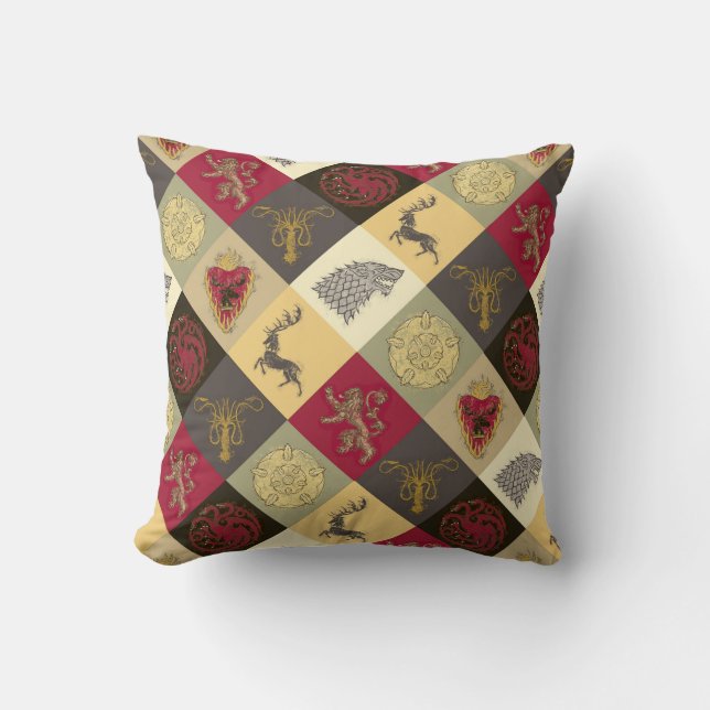 Game of Thrones Sigil Pattern Throw Pillow (Front)