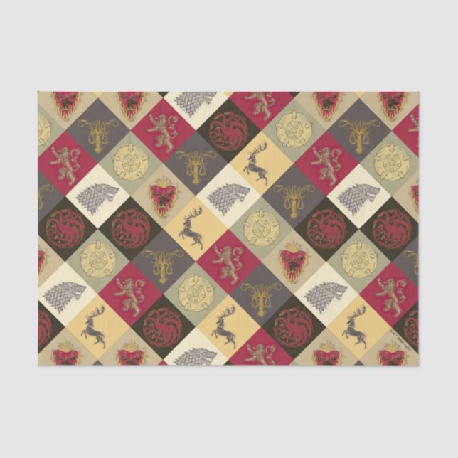 Game of Thrones Sigil Pattern Tissue Paper (Front)