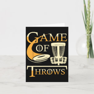 Game Of Throws - Disc Golf Player Flying Disc Golf Card