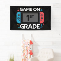 Game On 1st Grade Back To School Funny Gamer 