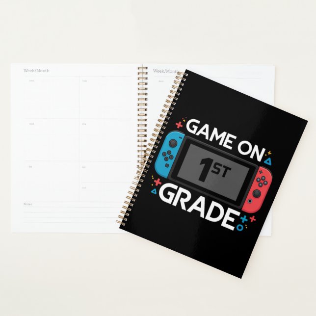 Game On 1st Grade Back To School Funny Gamer  Planner (Display)