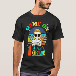 Game On 1st Grade Back To School Gamer First Grad T-Shirt