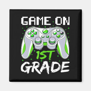 Game On 1st Grade Fun Back To School Gamer Boys Magnet