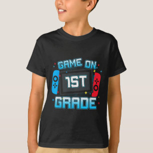 Game On 1st Grade Gamer Back To School Boys Kids  T-Shirt