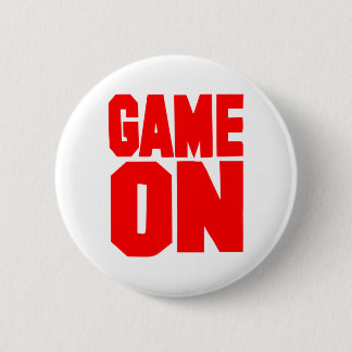 Game on 2 inch round button