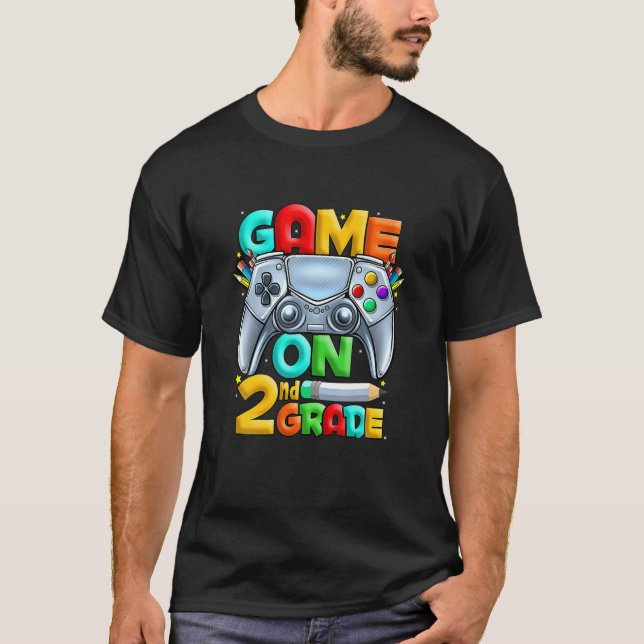 Game On 2Nd Grade Back To School 2Nd Grade Level U T-Shirt (Front)