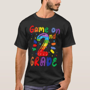 Game On 2nd Grade Back To School 2nd Second Grade  T-Shirt